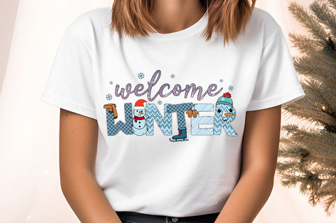 Welcome winter PNG Design Sublimation Designangry 