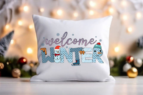 Welcome winter PNG Design Sublimation Designangry 