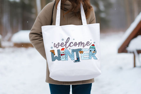 Welcome winter PNG Design Sublimation Designangry 