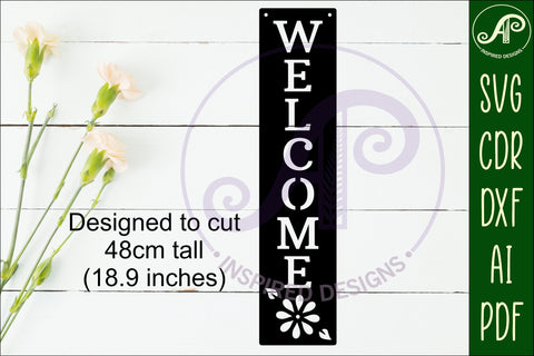 Welcome Word wall art sign, SVG file SVG APInspireddesigns 