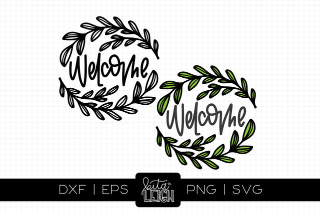 Welcome Wreath SVG Kitaleigh 