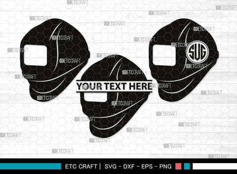 Welding Mask Helmet Monogram, Welding Mask Helmet Silhouette, Welding Mask Helmet SVG, Welding Svg, Welder Helmet Svg, Welder Hood Svg, Welding Equipment Svg, Volcano Eruption Svg, SB00544 SVG ETC Craft 