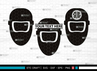 Welding Mask Helmet Monogram, Welding Mask Helmet Silhouette, Welding Mask Helmet SVG, Welding Svg, Welder Helmet Svg, Welder Hood Svg, Welding Equipment Svg, Volcano Eruption Svg, SB00544 SVG ETC Craft 
