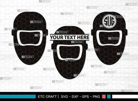 Welding Mask Helmet Monogram, Welding Mask Helmet Silhouette, Welding Mask Helmet SVG, Welding Svg, Welder Helmet Svg, Welder Hood Svg, Welding Equipment Svg, Volcano Eruption Svg, SB00544 SVG ETC Craft 