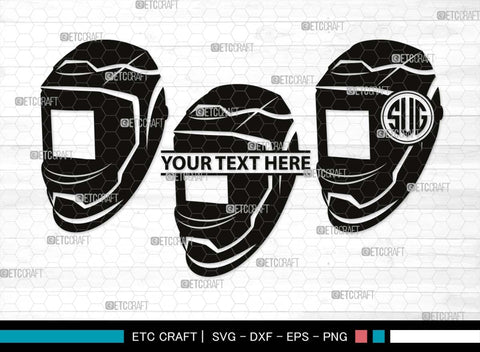 Welding Mask Helmet Monogram, Welding Mask Helmet Silhouette, Welding Mask Helmet SVG, Welding Svg, Welder Helmet Svg, Welder Hood Svg, Welding Equipment Svg, Volcano Eruption Svg, SB00544 SVG ETC Craft 