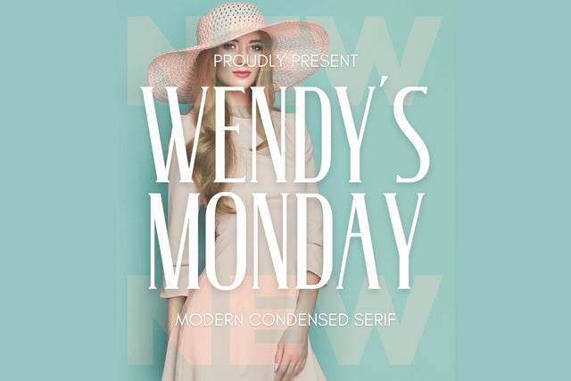 Wendy's Monday - Modern Serif Font studioalmeera 