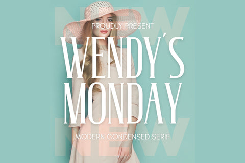 Wendy's Monday - Modern Serif Font studioalmeera 