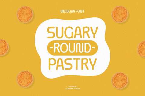 Wenova - A Rounded Modern Sans Font studioalmeera 