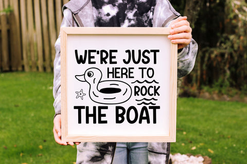 were just here to rock the boat SVG Design SVG Regulrcrative 