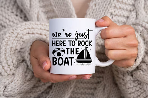 were just here to rock the boat SVG Design SVG Regulrcrative 