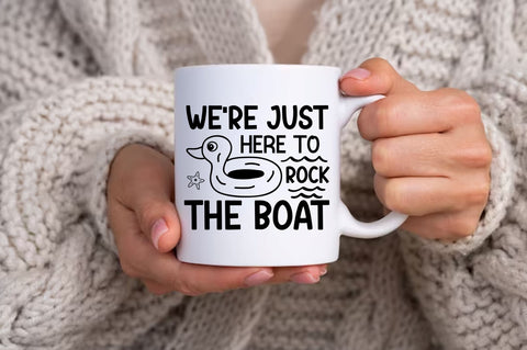 were just here to rock the boat SVG Design SVG Regulrcrative 