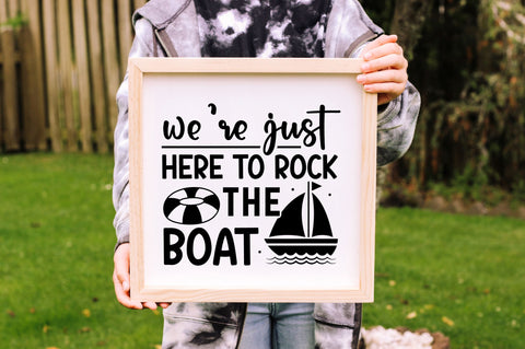 were just here to rock the boat SVG Design SVG Regulrcrative 