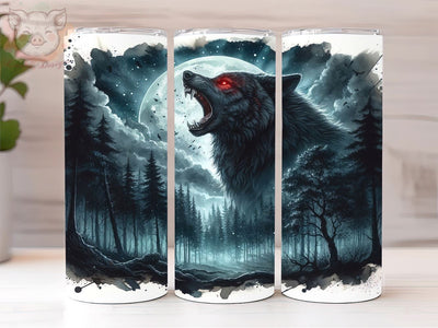 Werewolf 20oz Tumbler Png, Straight & Tapered Tumbler Png, Happy Halloween Tumbler Png, Digital Download PNG Sublimation Lara' s Designs 