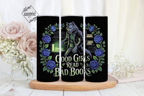Werewolf Book Lover 20oz Tumbler Wrap Sublimation sassyprint 