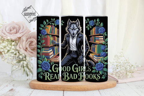 Werewolf Book Lover 20oz Tumbler Wrap Sublimation sassyprint 