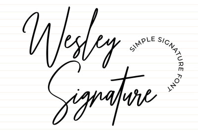 Wesley Signature Font Abo Daniel Studio 