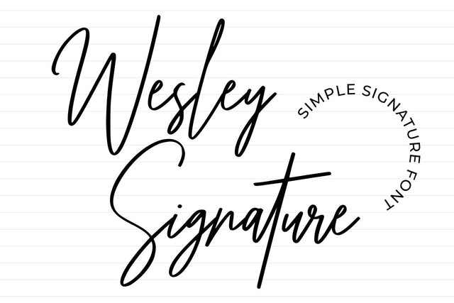 Wesley Signature Font Abo Daniel Studio 