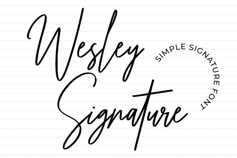 Wesley Signature Font Abo Daniel Studio 