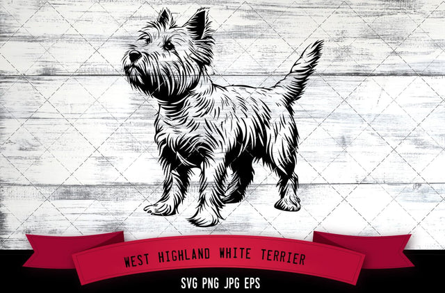 West Highland White Terrier SVG, Dog SVG, Logo - Digital Download with Commercial License for Cricut, Silhouette, Scan N Cut Crafting SVG Loveleen Kaur 