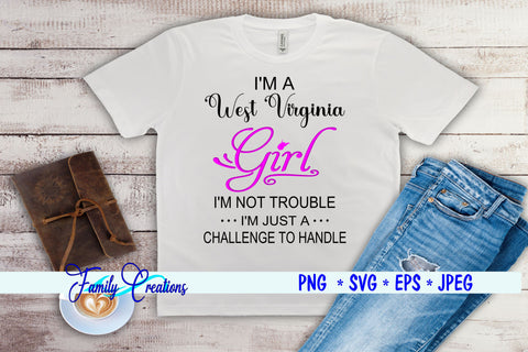 West Virginia Girl SVG Family Creations 