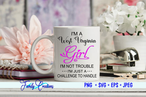 West Virginia Girl SVG Family Creations 