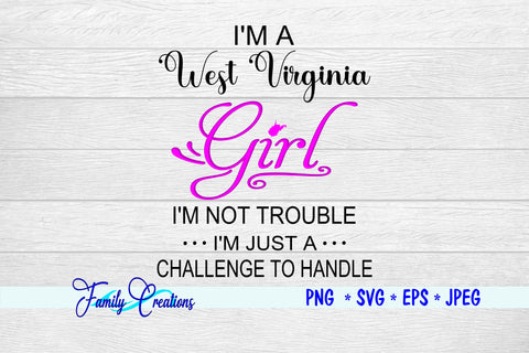West Virginia Girl SVG Family Creations 