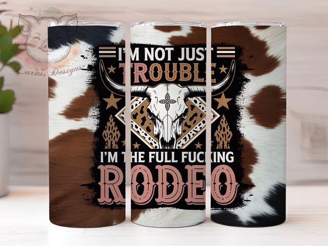 Western Aztec Cowgirl Tumbler Wrap, Rodeo Attitude Sublimation PNG, 20oz Skinny Tumbler Design, Cowgirl Sass Tumbler Wrap, Rustic Western Tumbler PNG, Funny Rodeo Quote Wrap Sublimation Lara' s Designs 