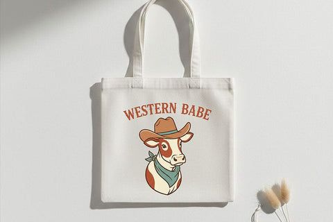 Western Babe Png, Cowgirl Cow Sublimation Design, Cute Western Shirt Graphic, Country Girl Download, Ranch Life Png, Rustic Cowgirl Clipart, SVG TiffsCraftyCreations 
