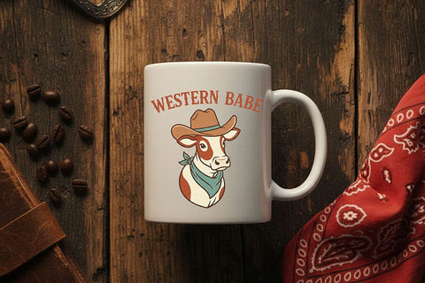 Western Babe Png, Cowgirl Cow Sublimation Design, Cute Western Shirt Graphic, Country Girl Download, Ranch Life Png, Rustic Cowgirl Clipart, SVG TiffsCraftyCreations 