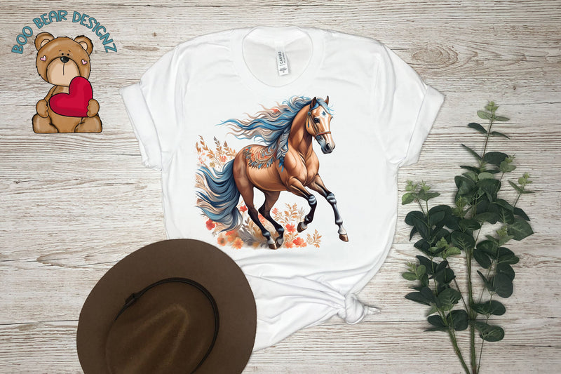 Western Boho Horse Clipart Sublimation Boo Bear Designz 