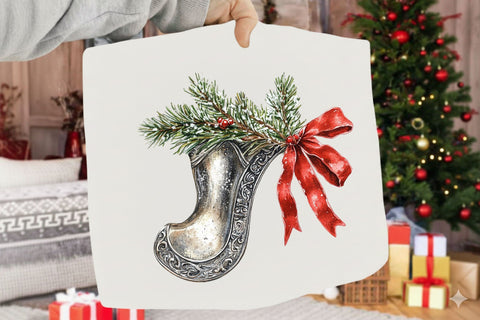 Western Christmas Clipart Sublimation SVGArt 