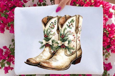 Western Christmas Clipart Sublimation SVGArt 