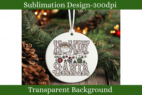 Western Christmas Cowboy Santa Sublimation Png Design, Country Cow Print Christmas Clipart Sublimation Keepsake Treasures Designs LLC. 