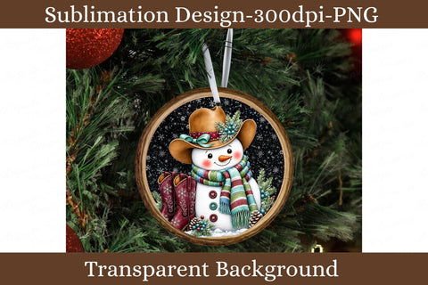Western Christmas Snowman Coasters, Cowboy Holiday Clipart, Rustic Winter Sublimation Designs Sublimation Keepsake Treasures Designs LLC. 