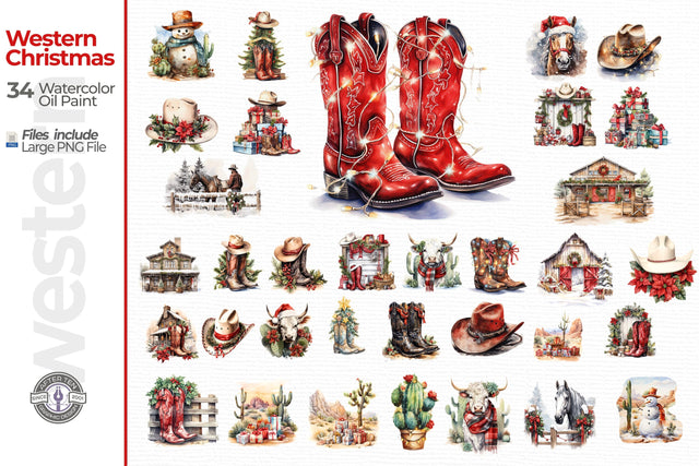 Western Christmas SVG AfterTenDesign 