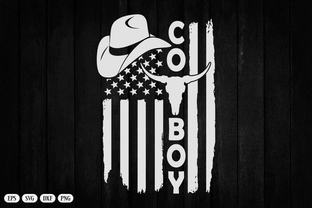 Western Country Men Teen Boy Kid Rodeo Southern Retro Cowboy T-Shirt SVG DesignDestine 