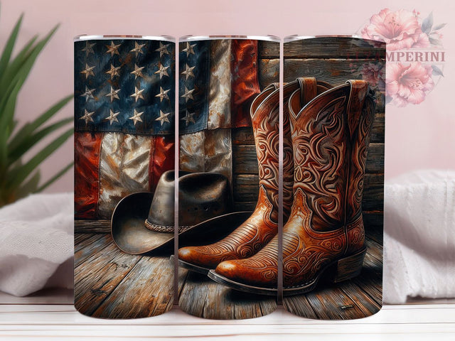 Western Cowboy Boots USA Flag Rodeo Tumbler, Cowboy Boots Tumbler, USA Flag Hat PNG, 20oz Sublimation Design, Patriotic Cowboy Cup, Country Western Wrap, American Rodeo Tumbler Sublimation Li Zamperini 