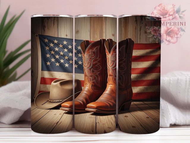 Western Cowboy Boots USA Flag Rodeo Tumbler, Cowboy Boots Tumbler, USA Flag Hat PNG, 20oz Sublimation Design, Patriotic Cowboy Cup, Country Western Wrap, American Rodeo Tumbler Sublimation Li Zamperini 
