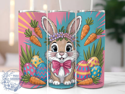 Western Cowboy Bunny Tumbler, Happy Easter Tumbler, Cowboy Bunny Wrap, Stylish 20oz Wrap, Sublimation Design, Trendy Gift Idea, Inspirational Easter Tumbler Sublimation ToriDesigns 