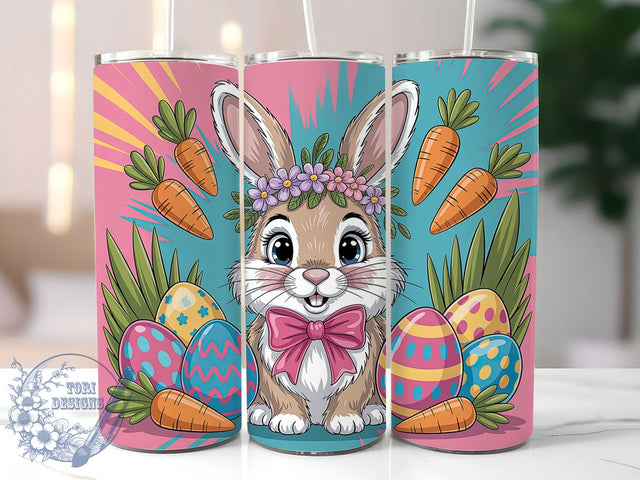 Western Cowboy Bunny Tumbler, Happy Easter Tumbler, Cowboy Bunny Wrap, Stylish 20oz Wrap, Sublimation Design, Trendy Gift Idea, Inspirational Easter Tumbler Sublimation ToriDesigns 