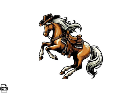 Western Cowboy Cowgirl Elements Clipart PNG Bundle Printable File Sublimation Creativedesigntee 