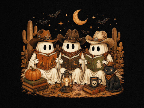 Western Cowboy Ghost PNG Book Clipart Art SVG artprintfile 