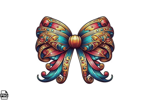 Western Cowgirl Bow Coquette PNG Bundle Printable File Sublimation Creativedesigntee 