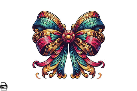 Western Cowgirl Bow Coquette PNG Bundle Printable File Sublimation Creativedesigntee 