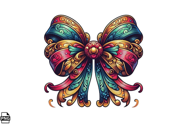 Western Cowgirl Bow Coquette PNG Printable File Sublimation Creativedesigntee 