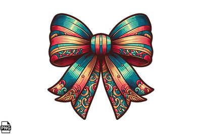 Western Cowgirl Bow Coquette PNG Printable File Sublimation Creativedesigntee 