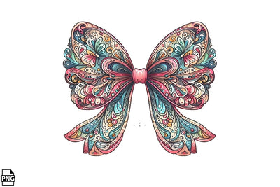 Western Cowgirl Bow Coquette PNG Printable File Sublimation Creativedesigntee 