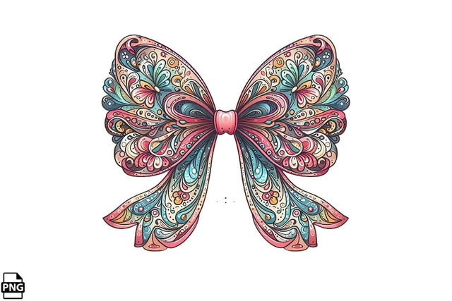 Western Cowgirl Bow Coquette PNG Printable File Sublimation Creativedesigntee 