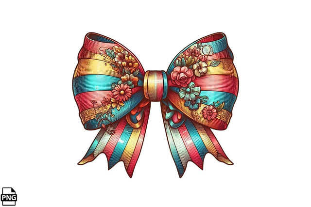 Western Cowgirl Bow Coquette PNG Printable File Sublimation Creativedesigntee 