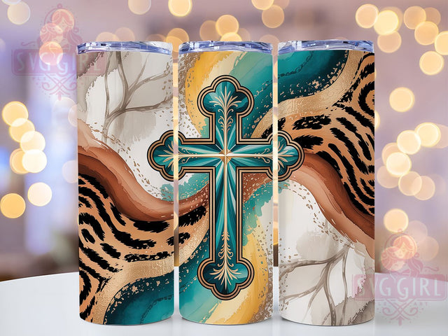 Western Cowgirl Cross Tumbler, Western Faith Tumbler, Rustic 20oz Wrap, Sublimation Design, Country Girl Gift, Stylish Cross Wrap, Western Cowgirl Tumbler Sublimation SvggirlplusArt 
